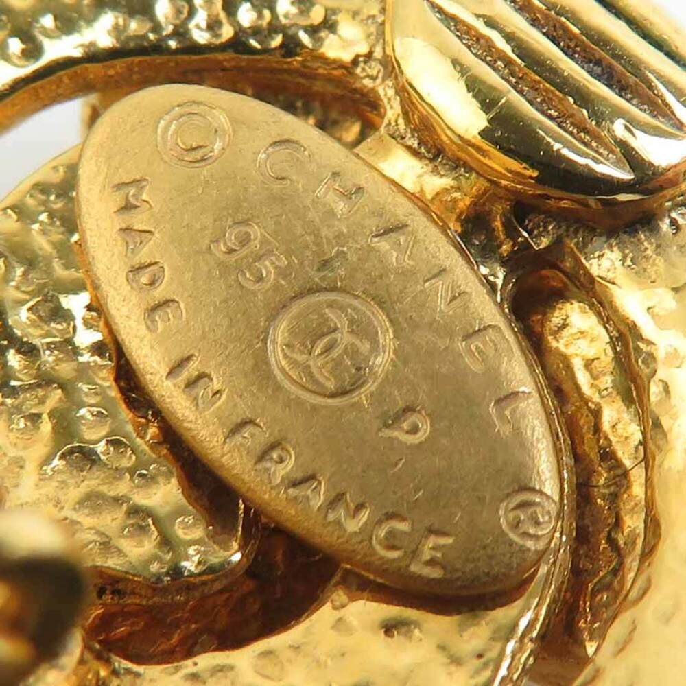 CHANEL Gold Logo Earrings - Picture 8 of 8